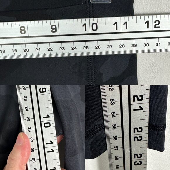 NWT Lululemon Swift Speed High Rise Crop Leggings Camo Print Womens Size 2 Black - Picture 12 of 16